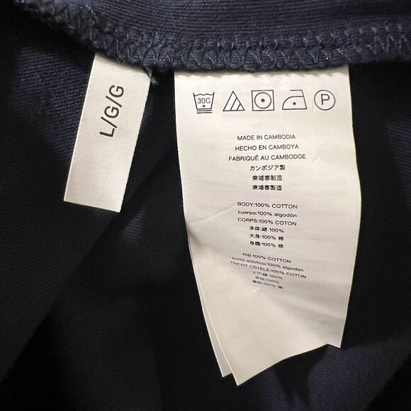 Michael Kors Blue Collared 1/4 Zip Short Sleeve Polo Men's Size L - Picture 4 of 4